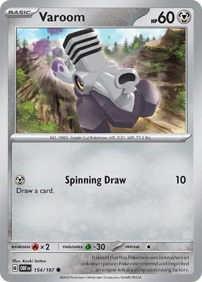 Varoom Pokemon card