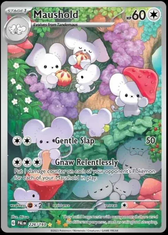 Maushold Pokemon card