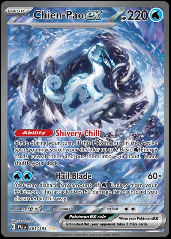 Chien-Pao ex Pokemon card