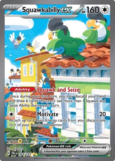 Squawkabilly ex Pokemon card