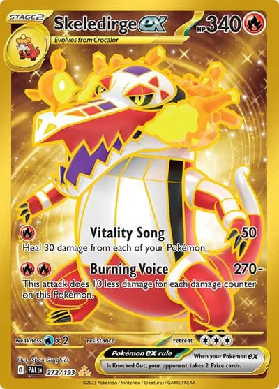Skeledirge ex Pokemon card