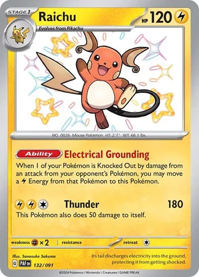 Raichu Pokemon card