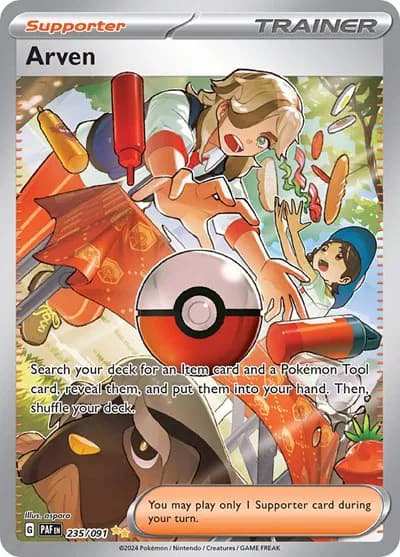 Arven Pokemon card