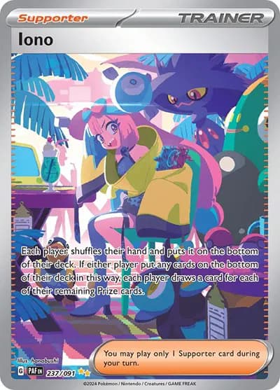 Iono 237/091 Pokemon card