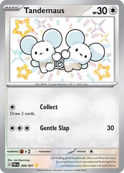 Tandemaus Pokemon card