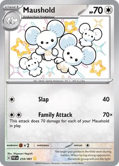 Maushold Pokemon card