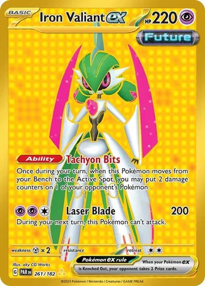 Iron Valiant ex Pokemon card