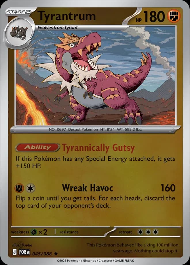 Tyrantrum Pokemon card