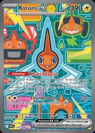 Rotom ex Pokemon card