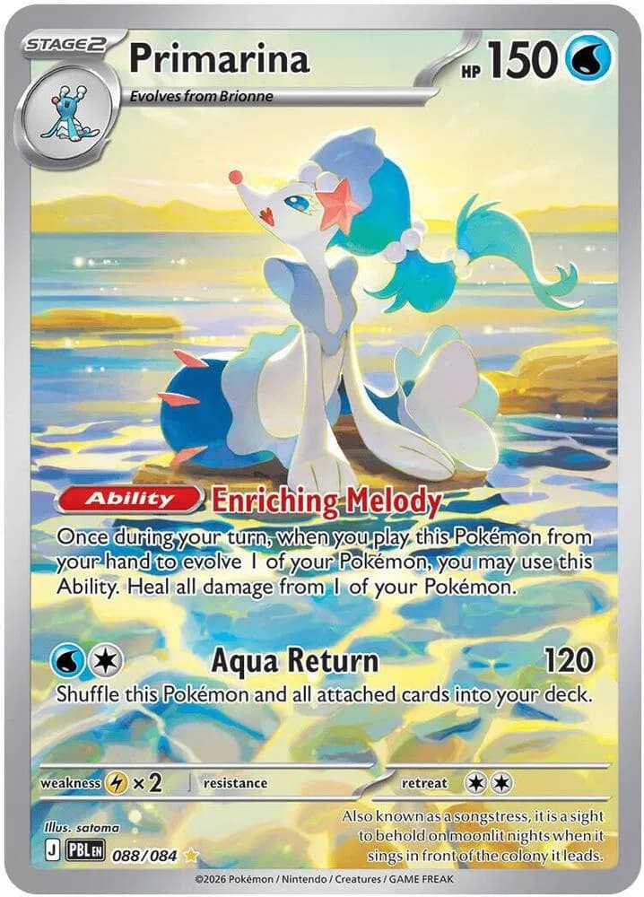 Primarina - 088/084 Pokemon card
