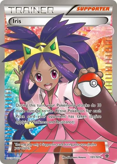Iris (101 Full Art) Pokemon card