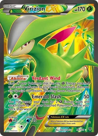 Virizion EX (Full Art) Pokemon card