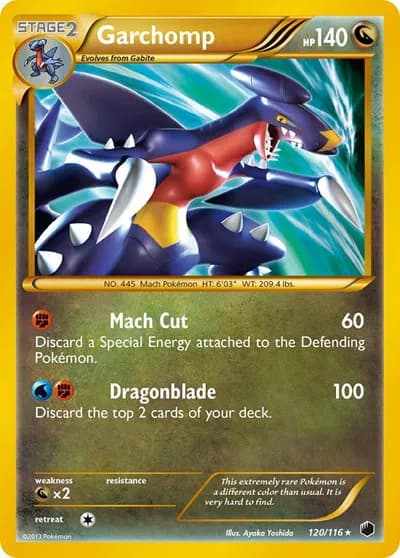 Garchomp (120 Secret Rare) Pokemon card