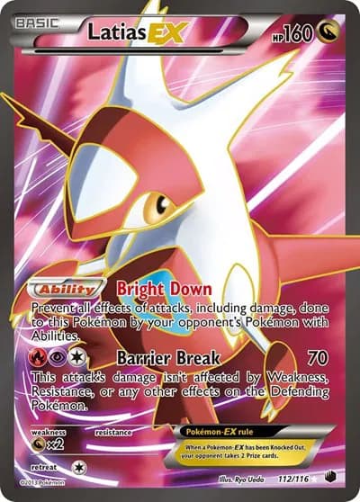Latias EX (112 Full Art) Pokemon card