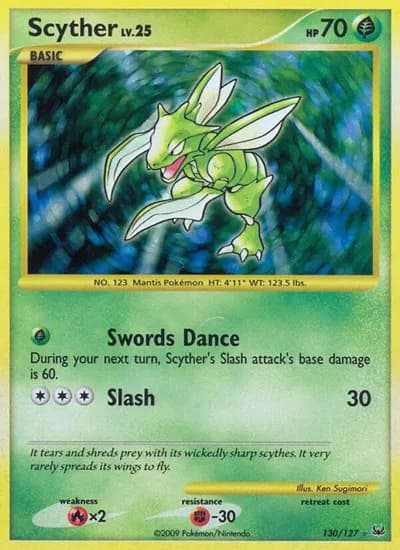 Scyther Pokemon card
