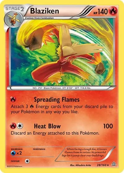 Blaziken Pokemon card
