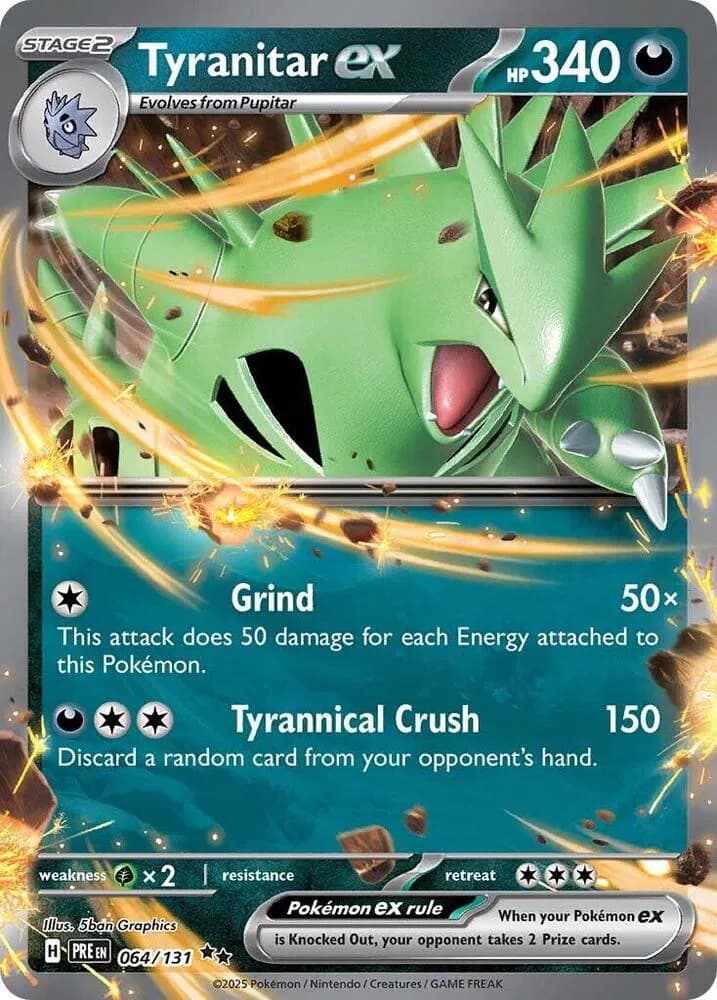 Tyranitar ex Pokemon card