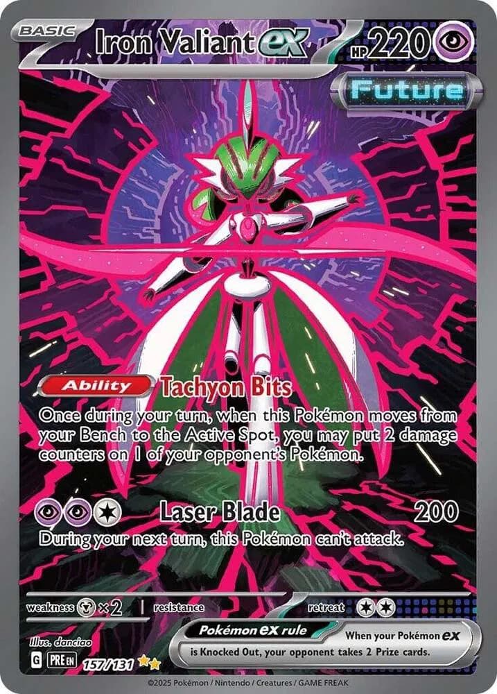 Iron Valiant ex Pokemon card
