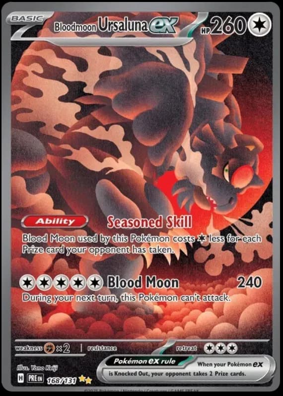 Bloodmoon Ursaluna ex Pokemon card