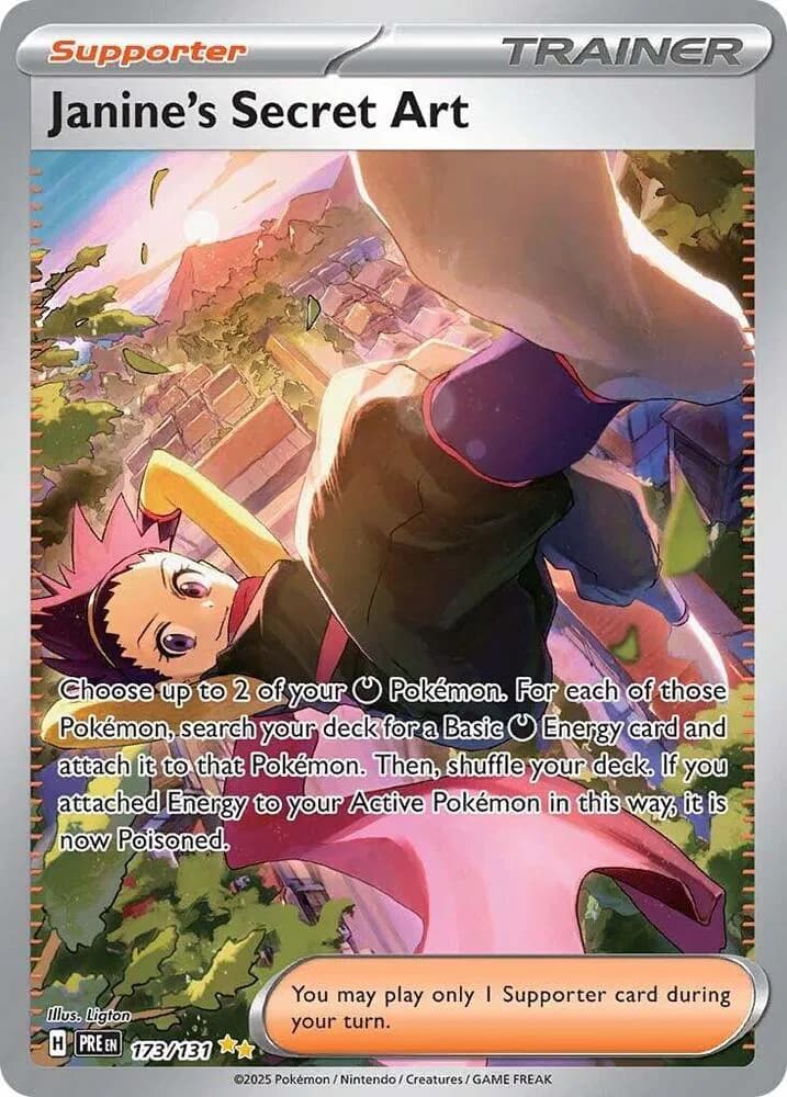 Janine's Secret Art Pokemon card