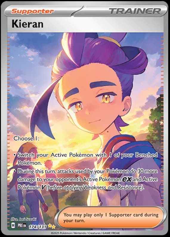 Kieran Pokemon card