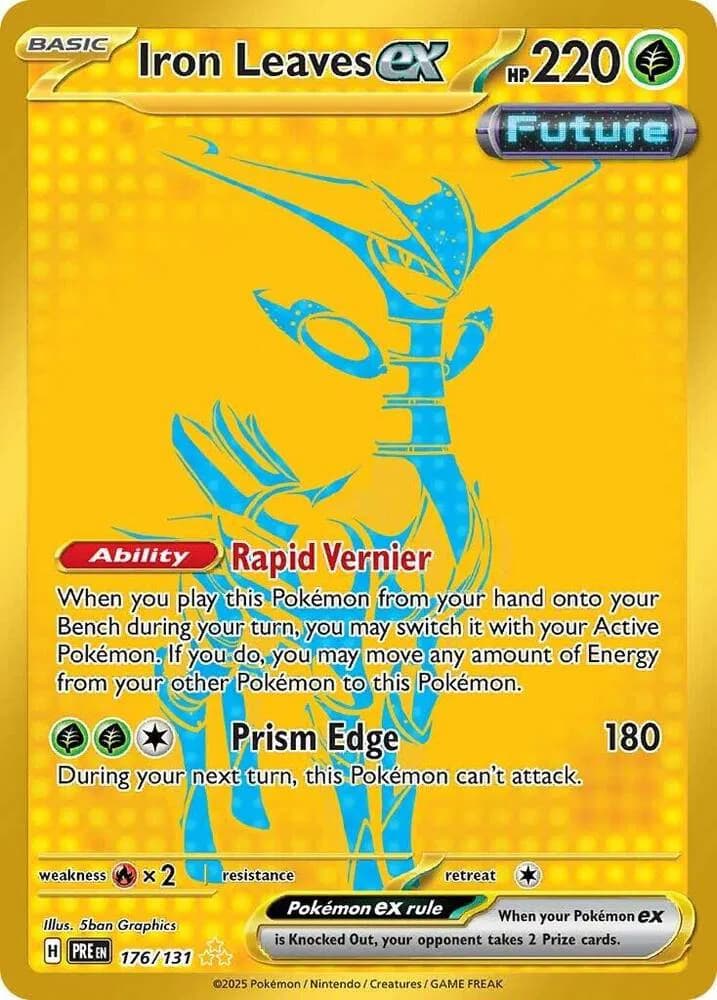 Iron Leaves ex Pokemon card
