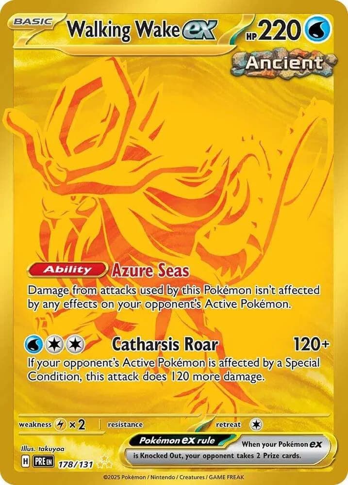 Walking Wake ex Pokemon card