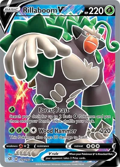 Rillaboom V (Full Art) Pokemon card