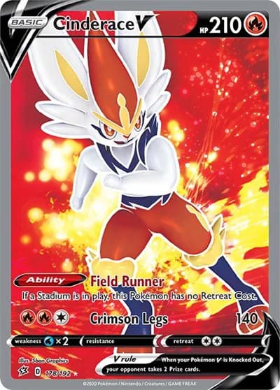 Cinderace V (Full Art) Pokemon card