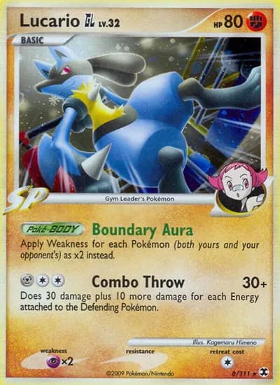 Lucario GL Pokemon card