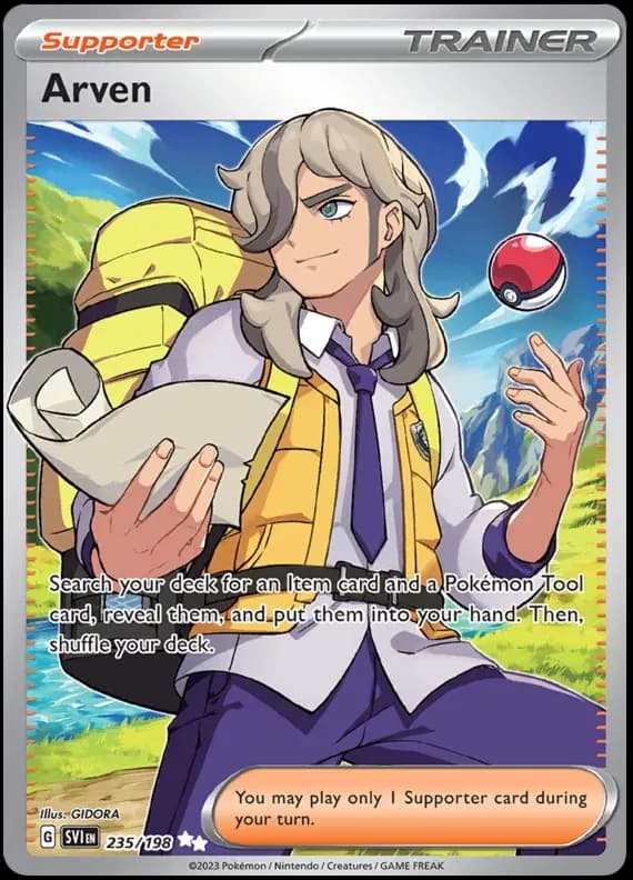 Arven Pokemon card