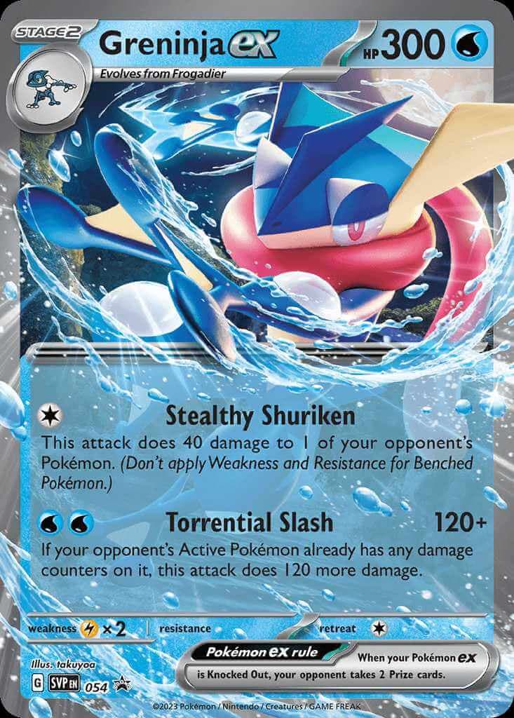 Greninja ex Pokemon card