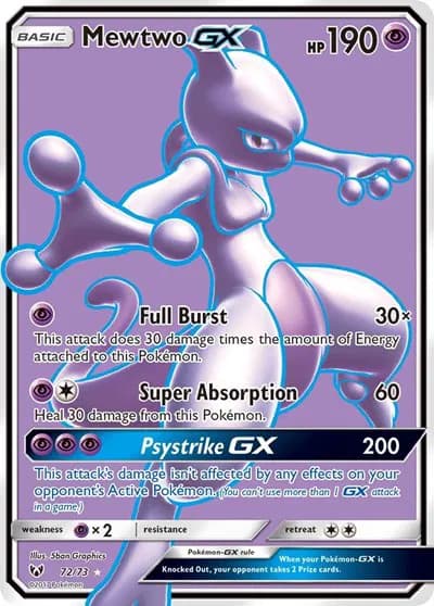 Mewtwo GX (Full Art) Pokemon card