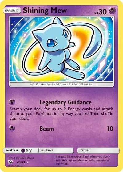 Shining Mew Pokemon card