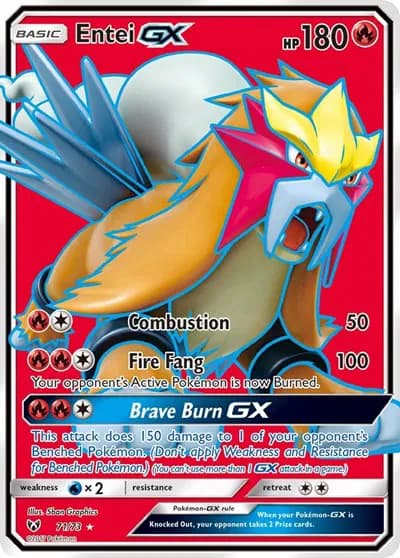 Entei GX (Full Art) Pokemon card