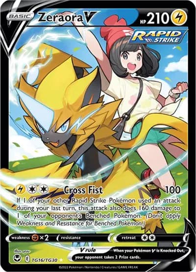 Zeraora V Pokemon card