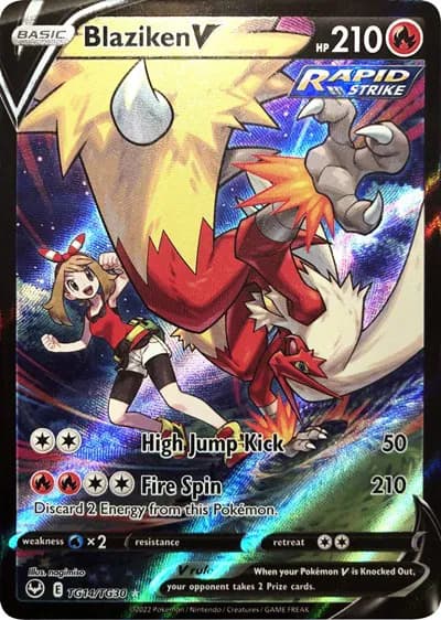 Blaziken V Pokemon card