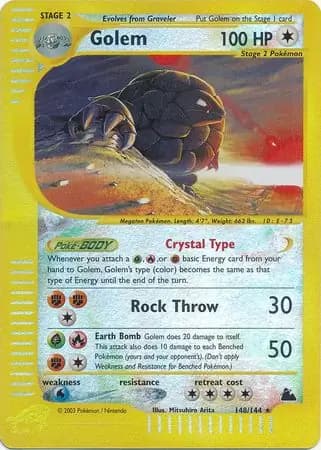 Golem Pokemon card