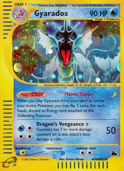 Gyarados (H10) Pokemon card