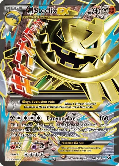 M Steelix EX (Full Art) Pokemon card
