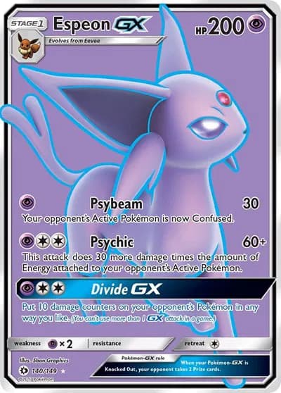Espeon GX (Full Art) Pokemon card