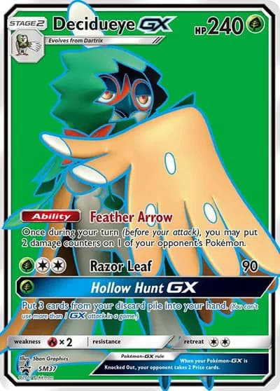 Decidueye GX Pokemon card