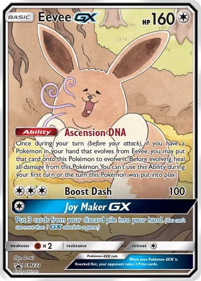 Eevee GX Pokemon card