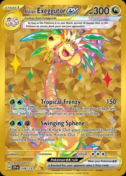 Alolan Exeggutor ex Pokemon card