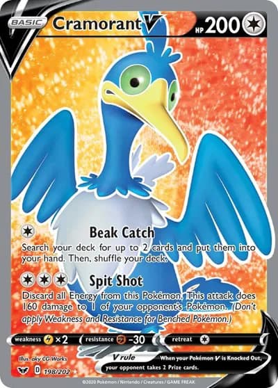 Cramorant V (Full Art) Pokemon card