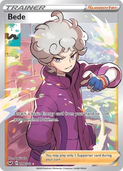 Bede (Full Art) Pokemon card