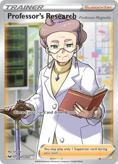 Professor's Research (Full Art) Pokemon card
