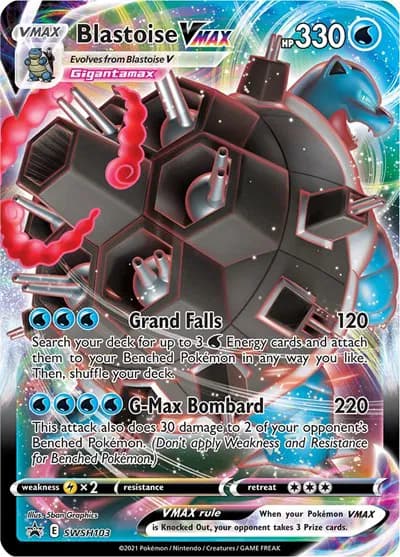 Blastoise VMAX Pokemon card