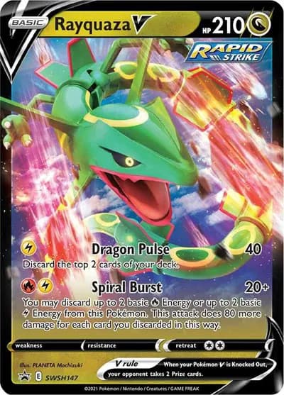 Rayquaza V Pokemon card