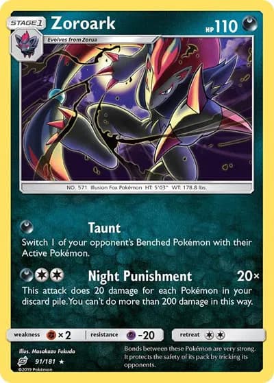 Zoroark Pokemon card